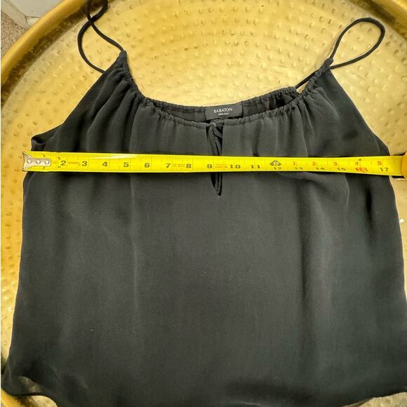 Aritzia 100% Silk Quiet Luxury Dark Feminine Minimalist Preppy Office Blouse XS - Picture 7 of 8